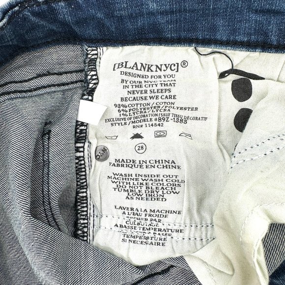 Blank NYC Embellished Girlfriend Crop Jeans - Picture 7 of 8